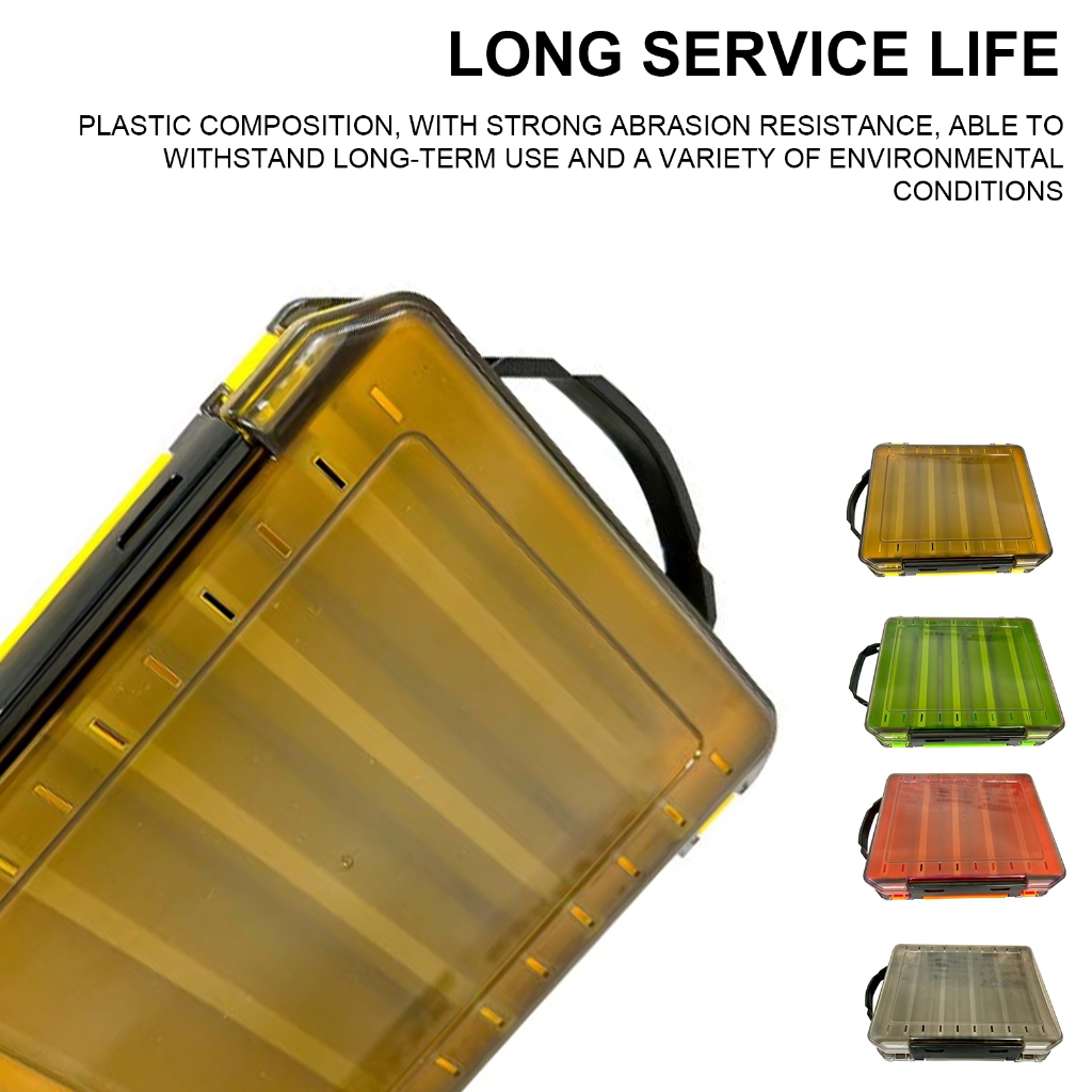 ZPAQI Clear Terminals Fishing Tackle Box Waterproof Fishing Hook Storage Baits Case