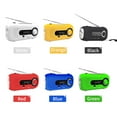thumbnail image 2 of Wind Up Solar  SOS Alarm AM/ Emergency Solar  Crank Powered  with Rechargeable Battery 4 Modes Flashlight Headphone Jack USB Port for Outdoor Camping Hiking, 2 of 7