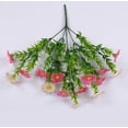 thumbnail image 3 of 15 Heads Artificial Flowers Plastic Fake Plants Wedding Garden In/Outdoor Decor, 3 of 9