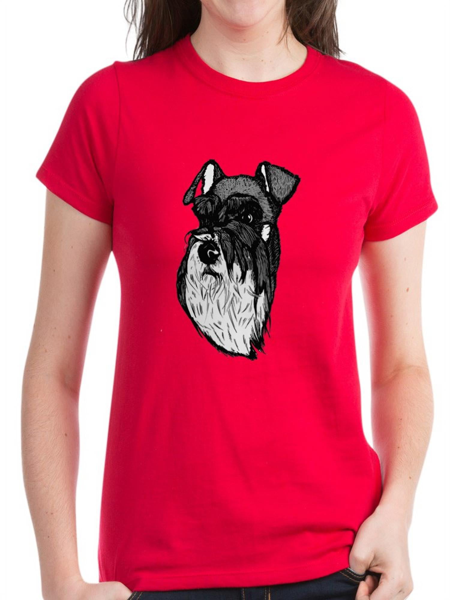 Men Women Youth Tank Long Sleeve Miniature Schnauzer Dog Cartoon T-Shirt Tee 