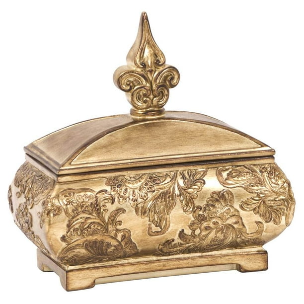 Ornate Decorative Box in Gold - Walmart.com - Walmart.com