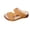 Brown, variant on Summer New Foreign Trade Large Size Wedge Fish Mouth Solid Color Large Size One Line Outside To Wear Beach Sandals Summer Sandals Beige 36