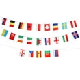 thumbnail image 1 of KAKOWELY Banderines con banderas de 24 países para la Eurocopa de fútbol, banderines nacionales para decoración de fiestas en bares y clubes., 1 of 4