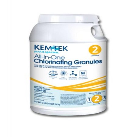UPC 041596000074 product image for Kem-Tek 007 Pool and Spa All-in-One Concentrated Chlorinating Granules, 12-Pound | upcitemdb.com