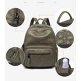 thumbnail image 2 of GPR Large Capacity Women Casual Backpacks Ladies Travel Bagpack Leather School Bag Female Backpack, 2 of 5