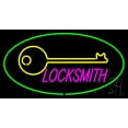 thumbnail image 1 of Locksmith Logo Oval Green LED Neon Sign 13" Tall x 24" Wide - inches Black Square Cut Acrylic Backing, with Dimmer - Premium built indoor Sign for Storefront, Store interior, Exhibition, Decor., 1 of 7