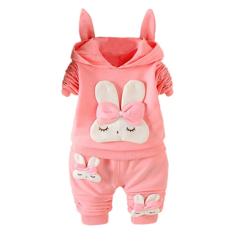 Pink Rabbit Cotton Looper Full Sleeves Hooded Sweatshirt Hearts Print- Grey - Looper - 12 to 18 Months - Girls - for Toddler