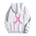 thumbnail image 5 of Breast Cancer Awareness Hoodies for Women 2025 Pink Ribbon Graphic Zip Up Hooded Sweatshirt with Pockets Jackets Coat, 5 of 7