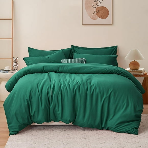 Green Duvet Cover Twin Size - Soft Double  Duvet Cover Set Twin XL, 2