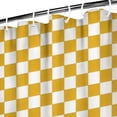 thumbnail image 3 of Yellow and White Checkerboard Pattern Shower Curtain 36"x72" ,Bathroom Decorative Shower Curtains Set with 12 Hooks,Modern Waterproof Washable Shower Curtain, 3 of 6