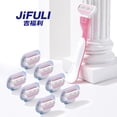 thumbnail image 2 of Jifuli 3-layer women's manual razor hair remover easily removes underarm and leg hair. Blue 8-blade head., 2 of 5