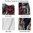 thumbnail image 4 of luoweisi Men's Beach Shorts Quick Dry Swim Trunks with Mesh Lining Halloween Scary Hands S, 4 of 5