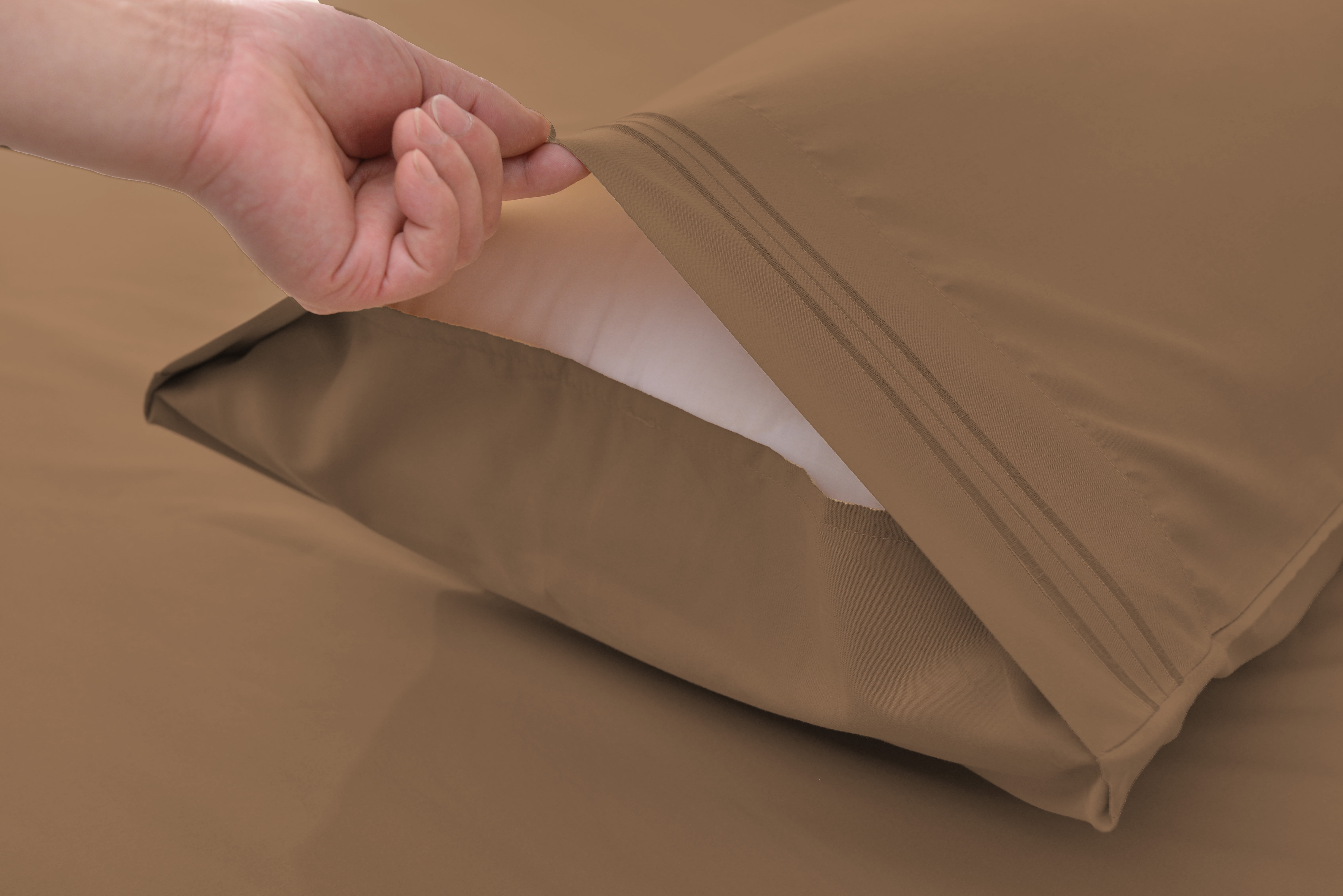 Prime Series Rayon Made from Bamboo Sheet Set - Wrinkle Free -Softer than Cotton- Deep Pockets - 3 Piece - 1 Fitted Sheet, 1 Flat, 1 Pillowcases Twin XL, Brown