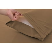 Okao Wholesale Bamboo Derived Rayon Pillowcase Set- Wrinkle Free - Wrinkle Free - Standard(King)-Brown