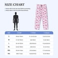 thumbnail image 4 of Goofa Pink bows Pattern Printed Soft Pajama Pants for Men, Wide Leg Comfy Casual Lounge Yoga Pants-, 4 of 6