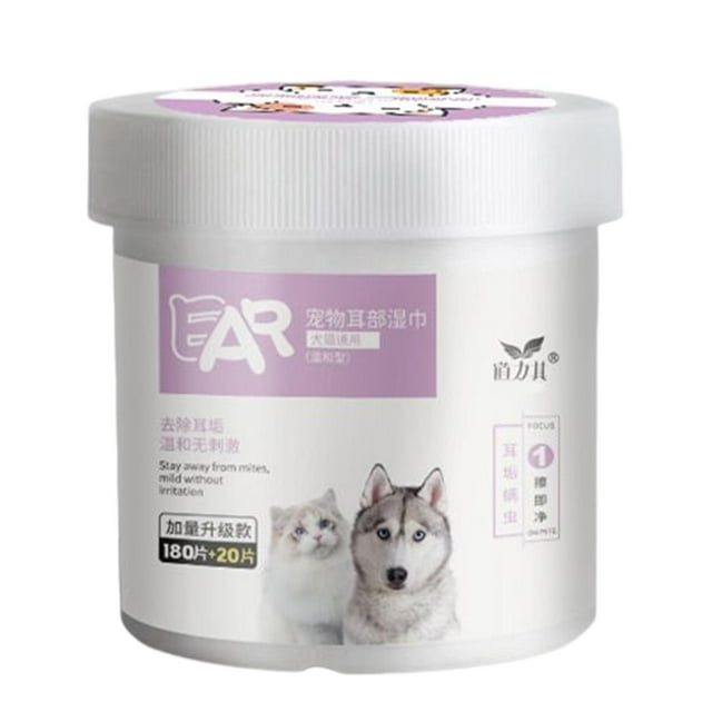 Toallitas húmedas para perros y gatos Yuyangstore Quitamanchas 200 piezas