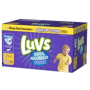 Luvs Super Absorbent Leakguards Newborn Diapers Size 5 88 count