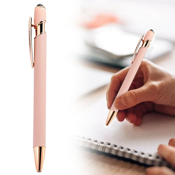 Under $1, Ballpoint Pen, Personalized Aluminum Retractable Pen with Velvet Case, Engravable for Office & Gifts, 10Ml Ink, Click Pen, Multi-Color by Goohae
