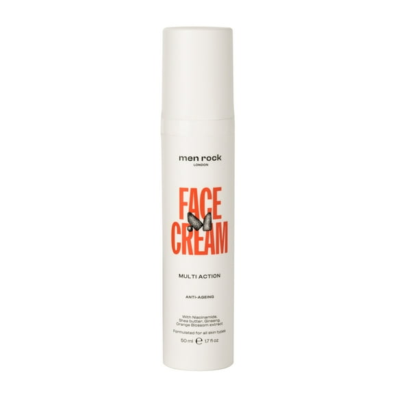 Men Rock Crema Facial Antiedad Acción Múltiple, Hidratante Facial, 50 ml