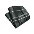 thumbnail image 6 of Boys Striped Tie, Kids Black Ties Self-Tie Pocket Square Set Necktie for Wedding Graduation Uniform, 6 of 6