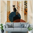 thumbnail image 4 of Orinice Cute Cat Tapestry Wall Hanging Unique Style Graphic Tapestries Home Wall Decor Art for Living Room Bedroom Apartment Farmhouse Dorm 50x40inch, 4 of 6