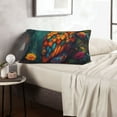 thumbnail image 6 of Naloa Colorful Owl Forest Pillowcase, Throw Pillowcase, Wrinkle-Free, Stain-Resistant with Hidden Zipper for Bedroom Sofa-14"x20", 6 of 6
