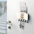 thumbnail image 5 of Bunny Easter Eggs Rabbit Key Holder for Wall Mail Holder Organizer with 5 Key Hooks Wall Mount Key Rack with Shelf, 5 of 6