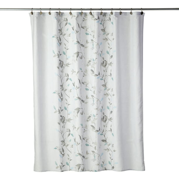 Mainstays Arbor Leaves Fabric Shower Curtain, 70