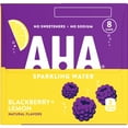 AHA Blackberry and Lemon Sparkling Water, 12 fl oz, 8 Cans