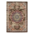 thumbnail image 3 of Unique Loom Utopia Collection Area Rug - Helios (4' 1" x 6' 1" Rectangle Chocolate Brown/Beige), 3 of 7