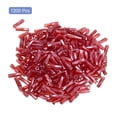 thumbnail image 3 of Uxcell 1200 Pack Glass Bugle Beads, 6x1.7mm Tube Mini Loose Glass Seed Spacer Bead for DIY (Oiled Red), 3 of 6