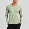 thumbnail image 2 of Asxite Men Plus Size Tops Round Neck Long Sleeve Solid Breathable Fast Dry Sport Shirts, 2 of 7