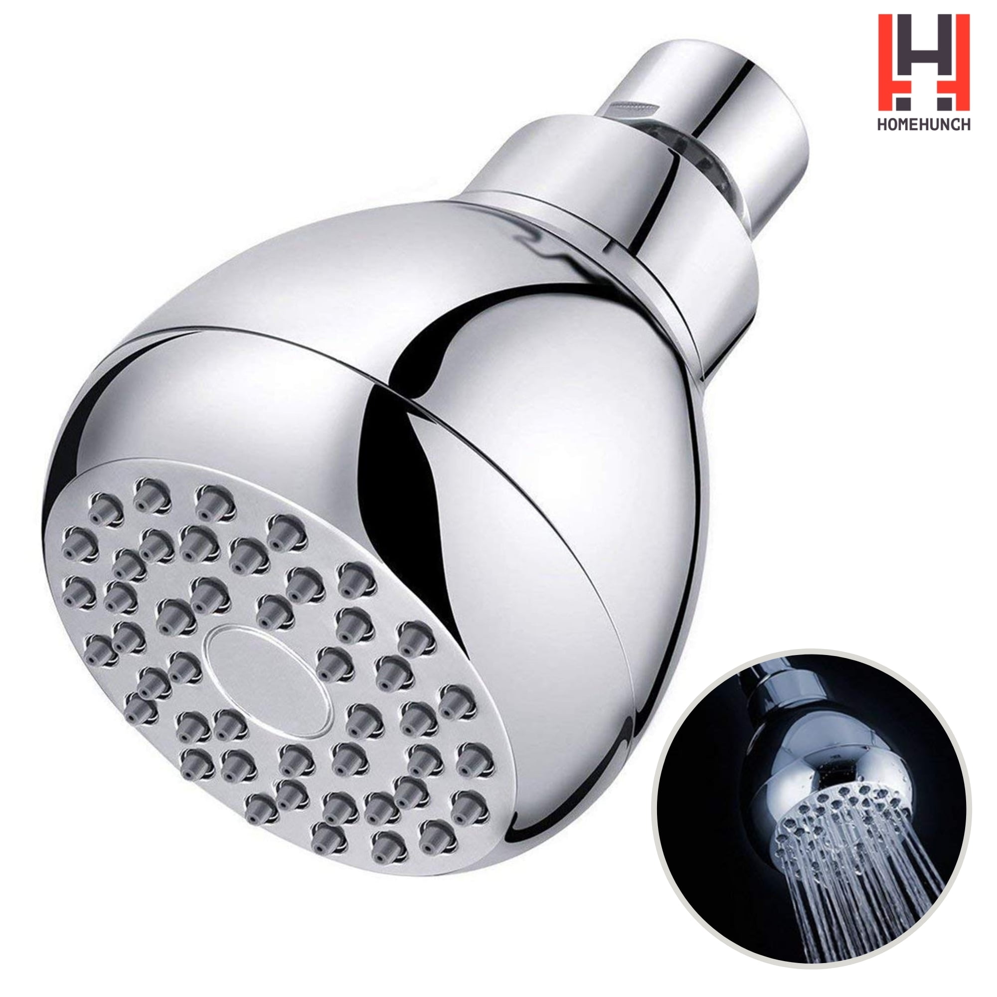 LDR 520 5305WT White Shower Head Showerhead 5 Function 