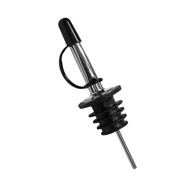 10 Vertedores para Botellas de Acero Inoxidable con Tapón - Boquillas Cónicas - Vertedores para Cualquier Botella - Dispensador Antigoteo para Bebidas, Cócteles, Aceite y Vino