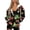 Butterfly and Floral Pattern, variant on Sports Balls Pattern with Pockets Track Jacket, Polyester Fabric Cropped Hoodie Skin‑Friendly With Zipper Hoodie Jacket for Fall Outdoor