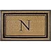 thumbnail image 3 of First Impressions Markham Border Double Door, Doormat, Monogrammed N, X-Large, 30"X48", 3 of 4