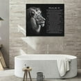 thumbnail image 5 of HFDF Psalm 91 Wall Art Lion of Judah Pictures Christian Scripture Bible Verse Wall Decor Black and White Canvas Print Painting Artwork for Church Office Living Room 11x14inch Framed, 5 of 6