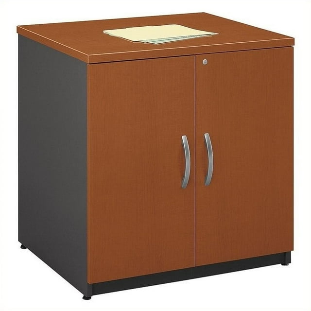 Bush Business Furniture Series C 30W Storage Cabinet in Auburn Maple