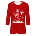 thumbnail image 4 of Women Blouse 3/4 Sleeve Petite, Womens T Shirts Graphic Animals Basic Tees Fitted Pack Dressy Summer Tops for Women Over 50 Short Sleeve Tunic Tops for Women 2025 my orders, 4 of 4