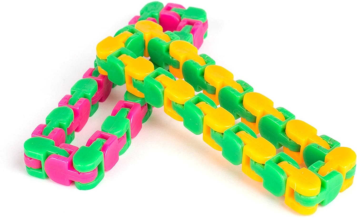 Autism Stress Relief Keeps Fingers Busy and Minds Focused Wacky Tracks Sensory Fidget Toys Snap and Click Fidget Chain Toys Snake Puzzles Bulk for Kids Adults ADHD