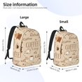 thumbnail image 4 of Daiia Coffee Time Vintage Canvas Backpack for Men and Women ,Hiking Backpack,Travel Laptop Bag for School,Large Capacity Backpack, 4 of 8