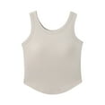 thumbnail image 6 of Xixinqiwan Women Tank Tops,Summer Tank Top for Women Double Lined Seamless Cami Tank Yoga Crop Tops with Removable Pads, 6 of 6