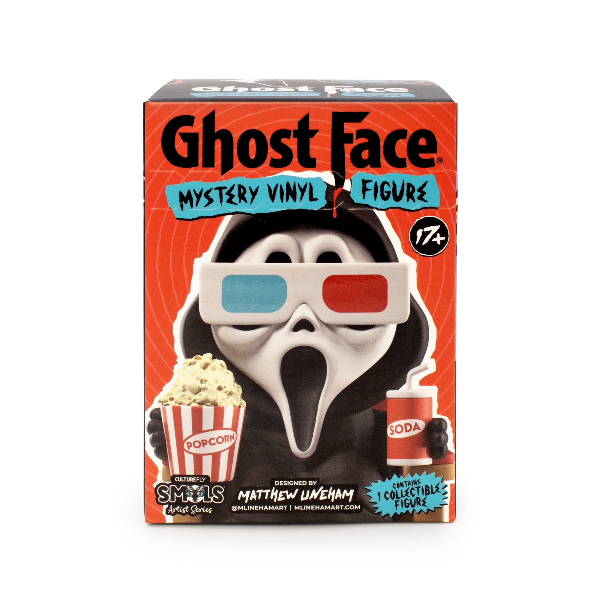 CultureFly Ghost Face Artist Mini Blind Box, Includes 1 Mystery Vinyl Figure