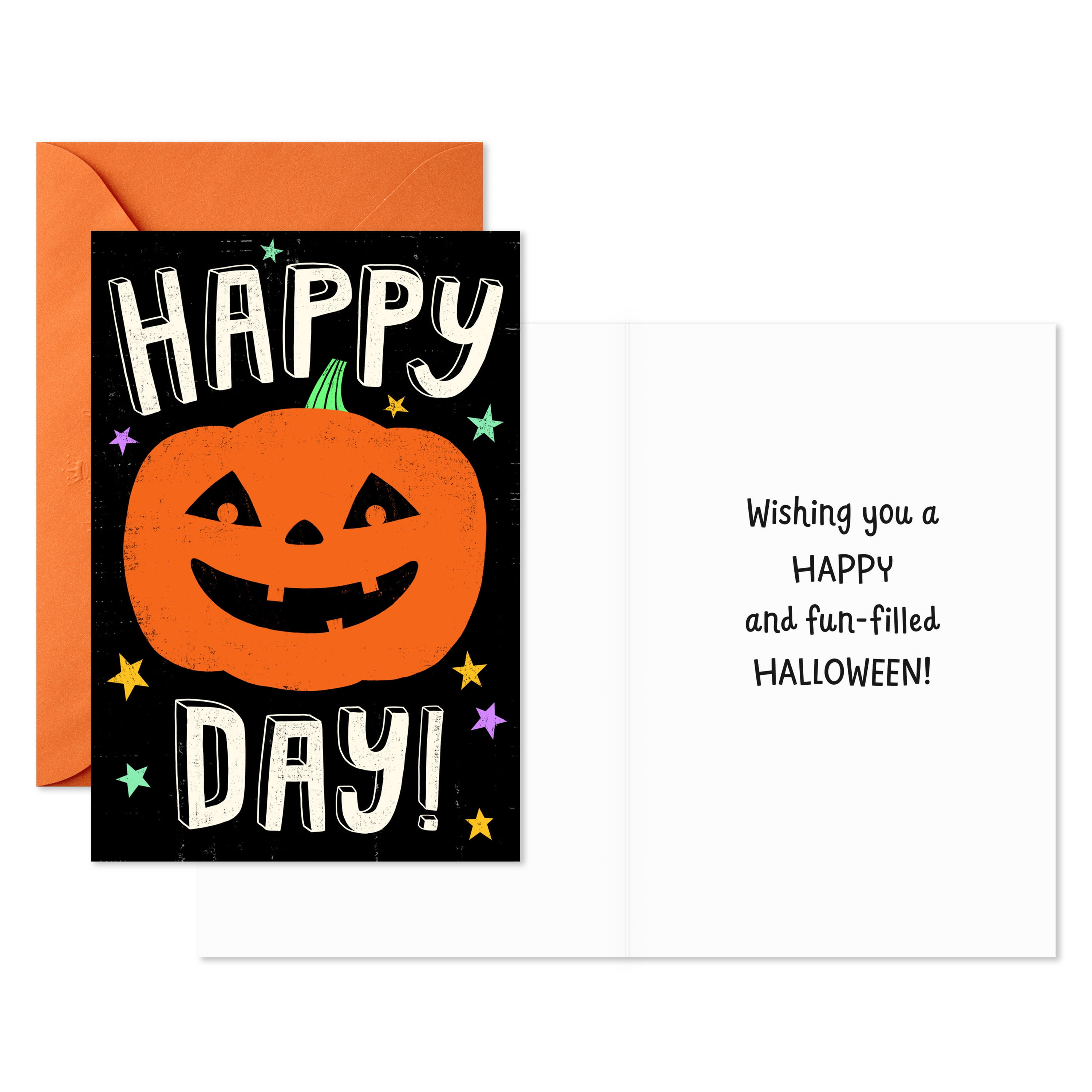 Hallmark Halloween Cards (Happy Pumpkin Day), Pack of 6, 6 Count