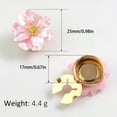 thumbnail image 3 of Pearlized Flower Button Clip Decorative Cufflinks Covers For Men Women Evening Dress Shirt Clothing Jewelry Accessories, 3 of 9