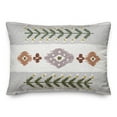 thumbnail image 2 of Creative Products Aztec Pattern White 14 x 20 Indoor / Outdoor Pillow, 2 of 3