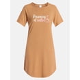 thumbnail image 7 of Lissome Women's Hacci Sleep Shirts with Short Sleeves, 2-Pack, Sizes S-4X, 7 of 7