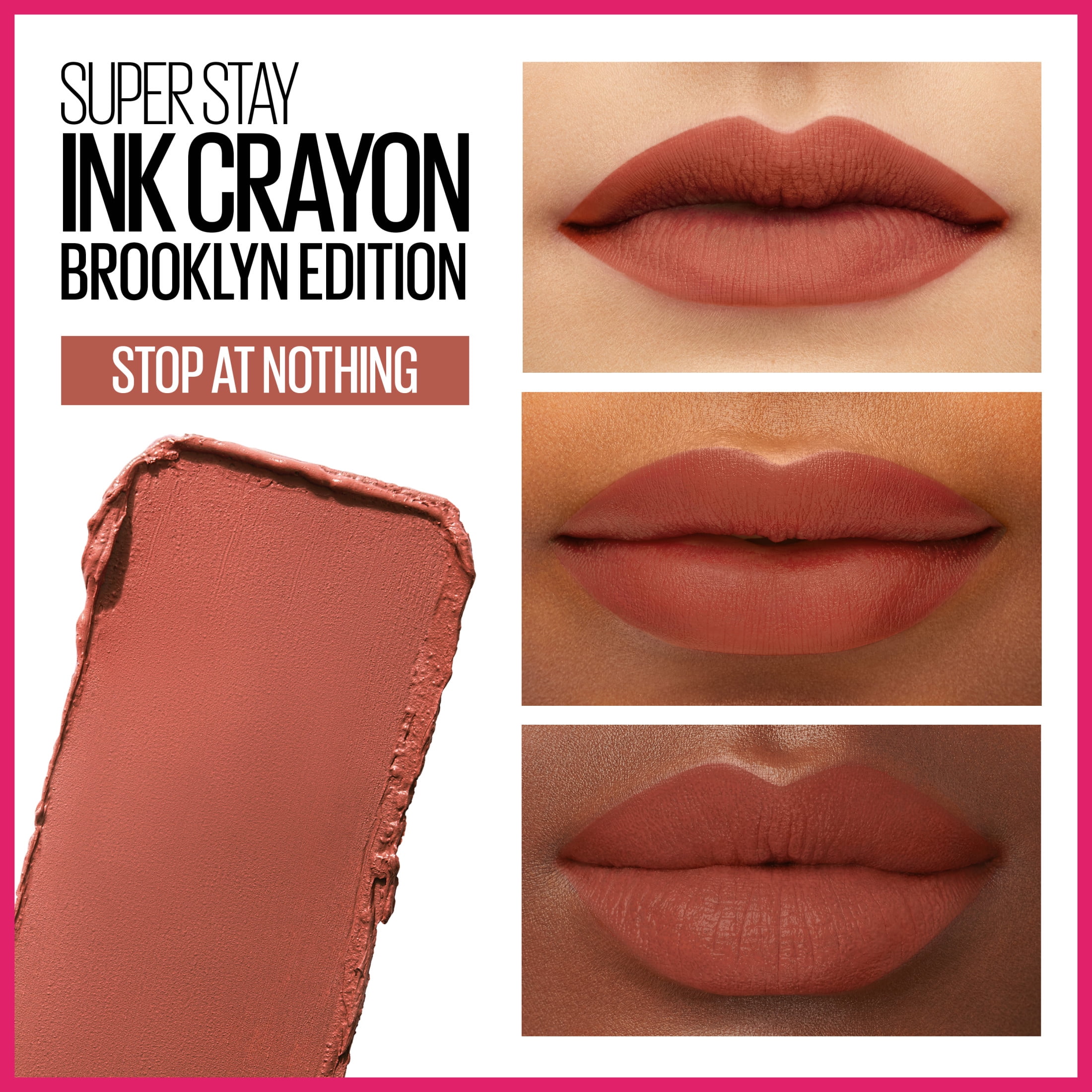 (2 pack) Maybelline Super Stay Ink Crayon Matte Lipstick, Stop At Nothing