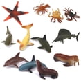 thumbnail image 3 of 24 Piezas Modelo de PVC Animales Decoración de Escritorio Juguetes para Niños Favores de de Cumpleaños CUTICAT Figura modelo marina animal, 3 of 6