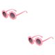 thumbnail image 4 of Qarigey Gafas ópticas, gafas de girasol, adorables accesorios de ropa de moda para niños pequeños con marco adecuado, rosa y gris rosa gris 2piezas Qarigey CBP277785, 4 of 6